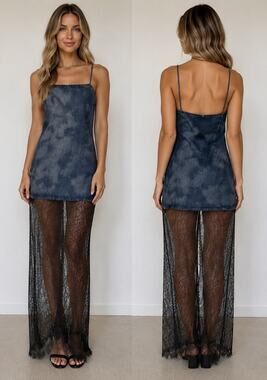 zara mixed tulle knit dress COMBINATION TULLE KNIT DRESS - Black